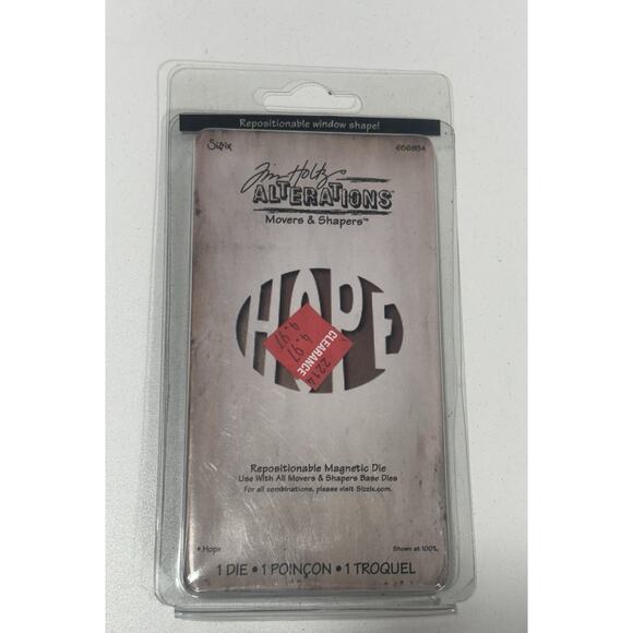 Sizzix Jim Holtz Alterations Movers & Shapers HOPE Shape New 656934 - Picture 1 of 5